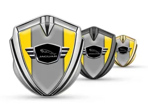 Jaguar Metal Emblem Badge Luxury Design Alloy